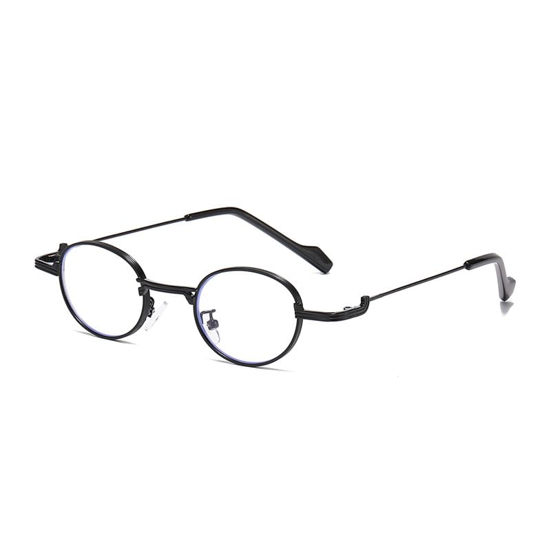 Frame / Eyeglasses Blue Sunglasses Light Round Metal Blocking