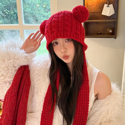 Bear Knit Ear Beanie