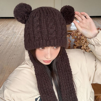 Bear Knit Ear Beanie