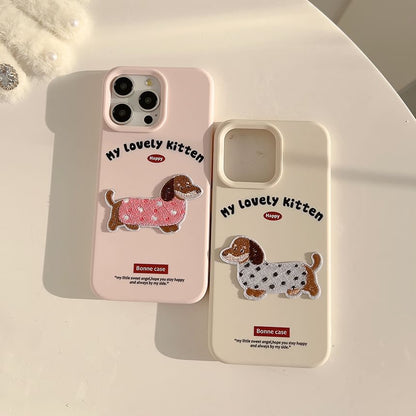 Dog Case Phone Embroidered
