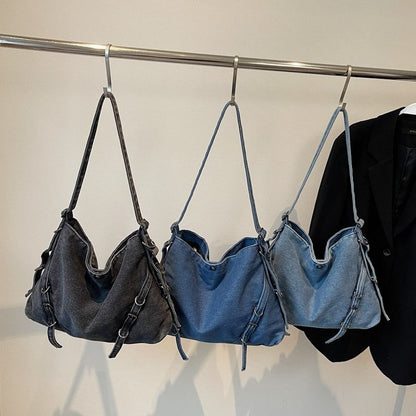 Plain Bag Denim Tote