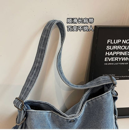 Plain Bag Denim Tote