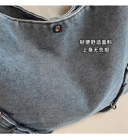 Plain Bag Denim Tote