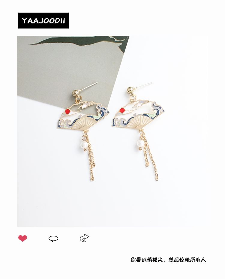 Earring Dangle Alloy (Various Crane Designs)