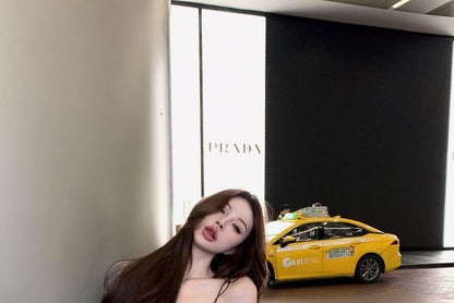 / Applique Shorts Rise Hoodie Knit Melange Zip Mid