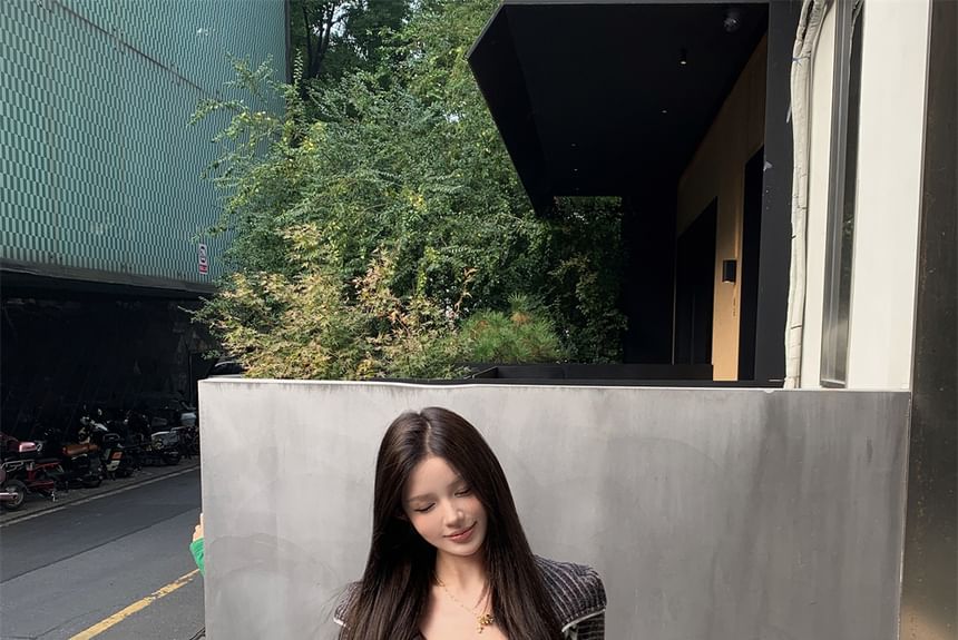 / Accent Drawstring Waist Devil Hoodie Crop Striped Zip Sweatpants Horn Bootcut