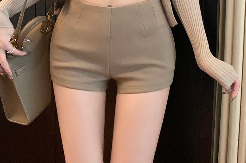 Rise Plain Mid Pants Hot