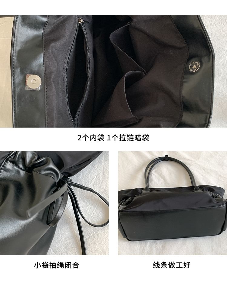 Plain Bag Multi-Pocket Tote