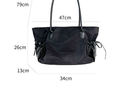 Plain Bag Multi-Pocket Tote