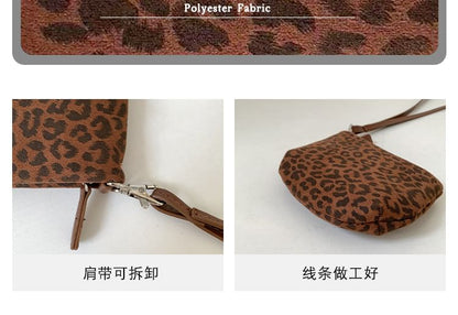 Print Leopard Pouch Necklace