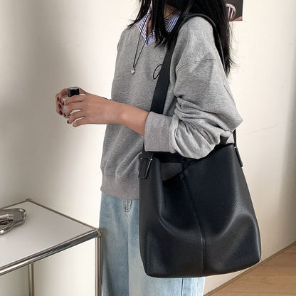 Bucket Faux Bag Leather