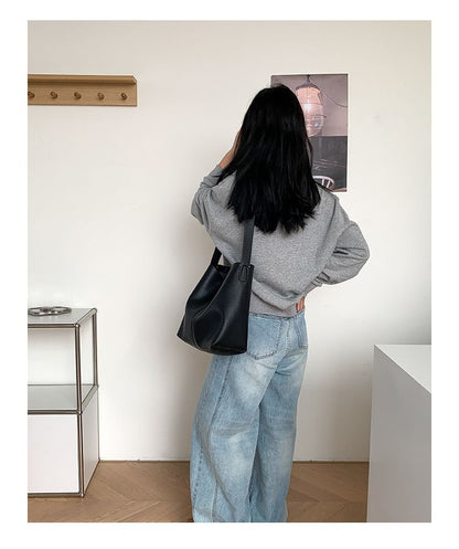 Bucket Faux Bag Leather