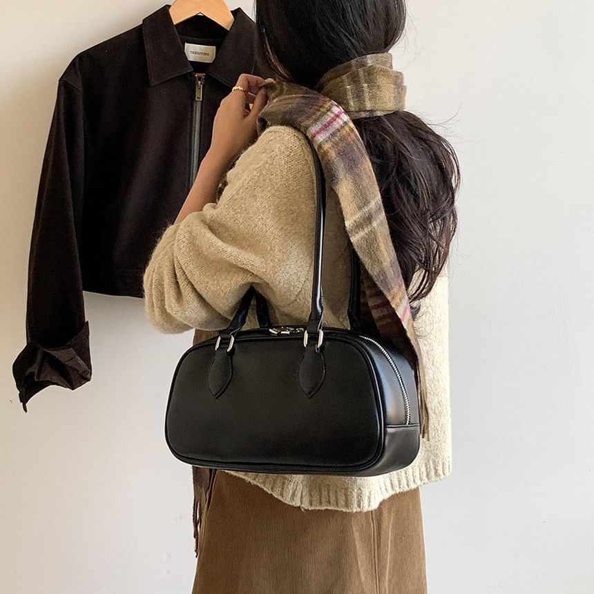 Leather Shoulder Faux Bag