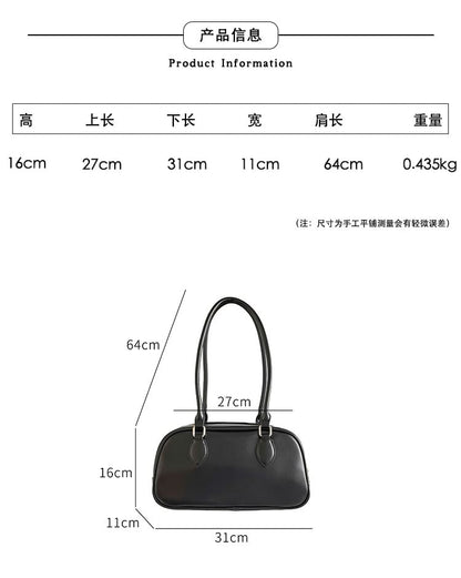 Leather Shoulder Faux Bag