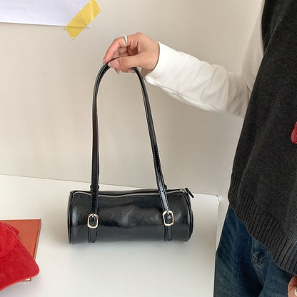 Faux Shoulder Leather Bag