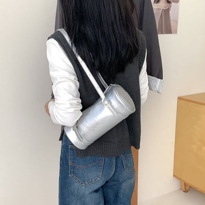 Faux Shoulder Leather Bag