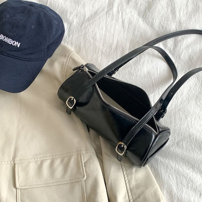 Faux Shoulder Leather Bag