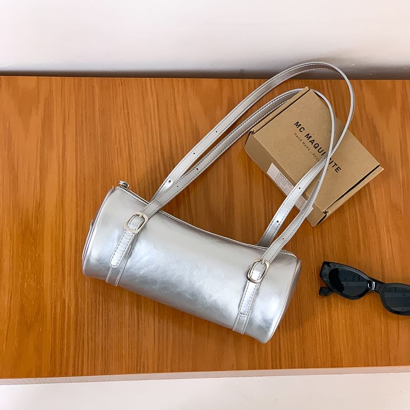 Faux Shoulder Leather Bag