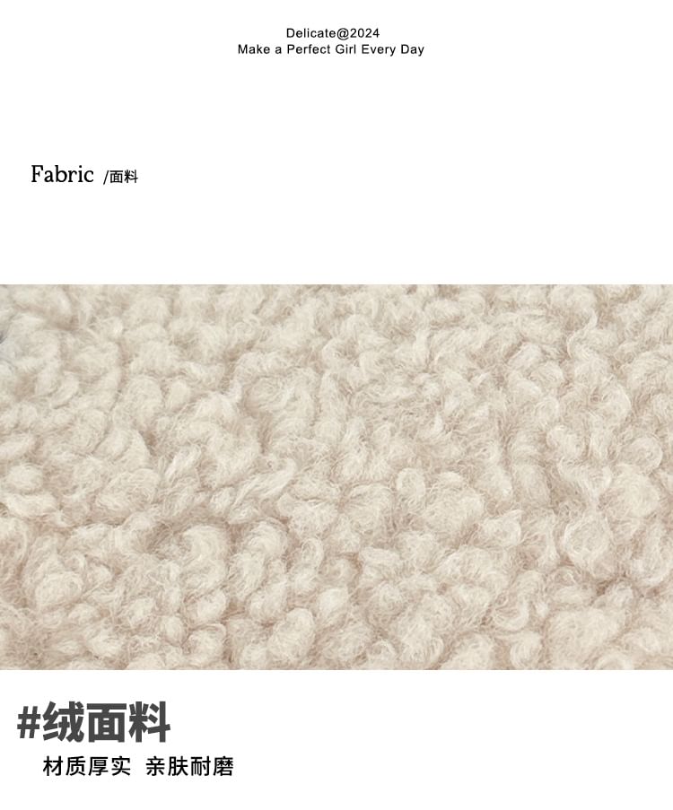 Crossbody Shearling Faux Bag Heart