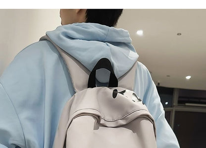 Set Nylon Lettering / Charm Backpack Print Bag Laptop