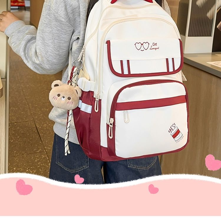Bag Laptop Cartoon Print Backpack Set / Nylon Charm