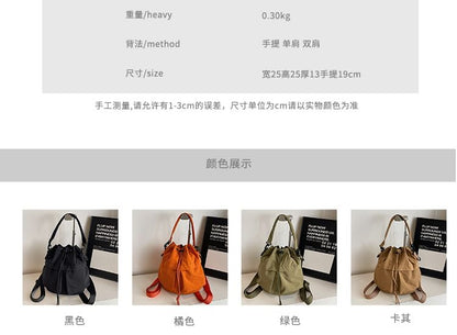 Multi-Pocket Drawstring Backpack