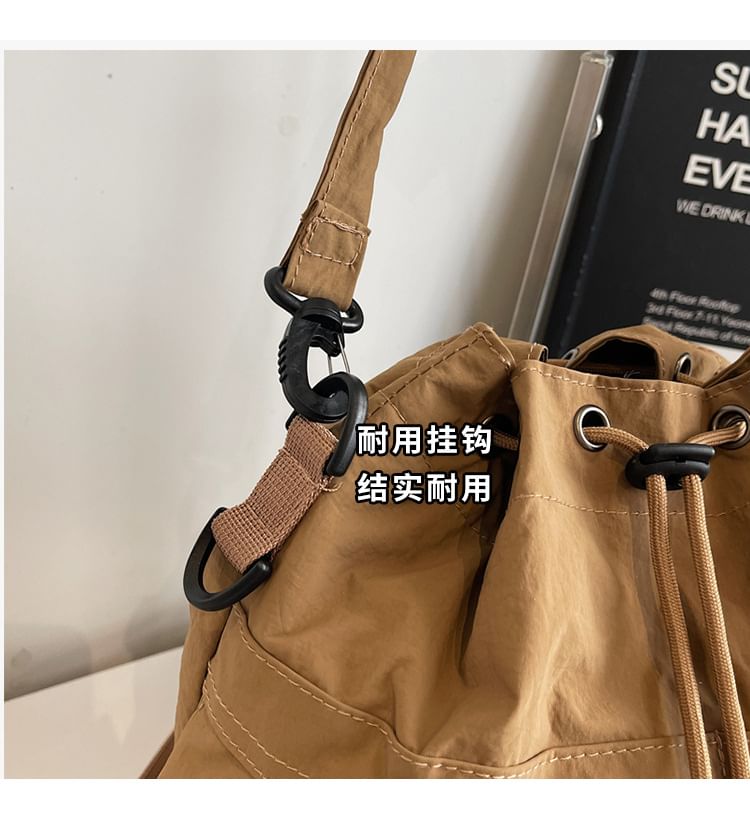 Multi-Pocket Drawstring Backpack