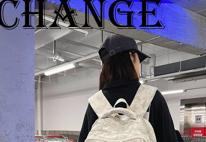 Nylon Charm Bag / Set Applique Laptop Dye Tie Backpack Lettering