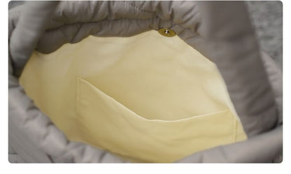 Tote Quilted Plain Bag Drawstring