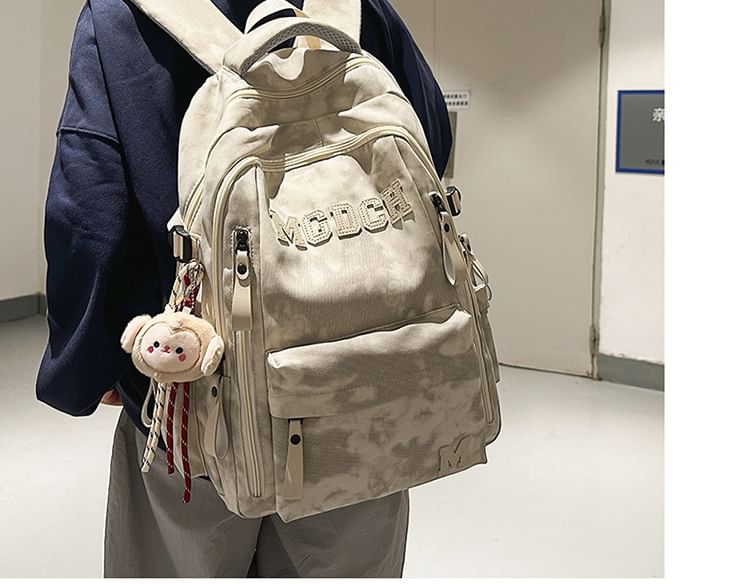 Laptop Applique Set Nylon Lettering Charm Backpack Tie Bag / Dye