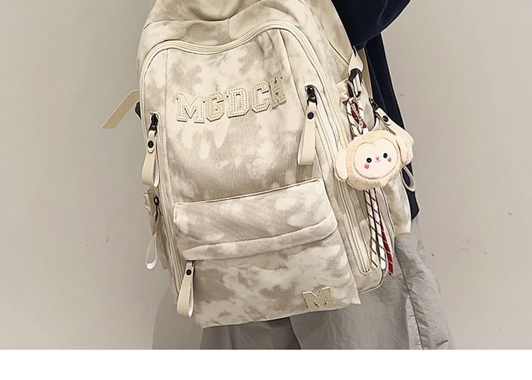 Laptop Applique Set Nylon Lettering Charm Backpack Tie Bag / Dye