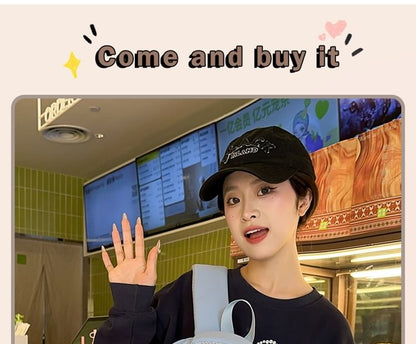 / Bag Badge Tone Set Applique Charm Nylon Two Laptop Backpack