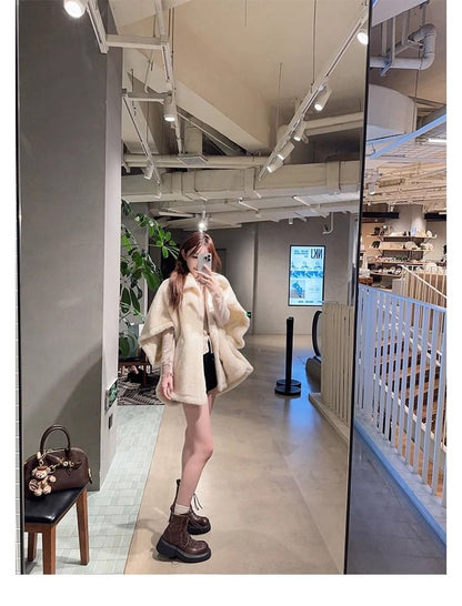 Plain Boots Leather Short Platform Faux Lace-Up