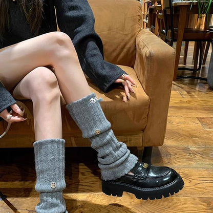 Loafers Plain Penny Faux Leather Platform