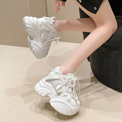 Lace-Up Sneakers Platform