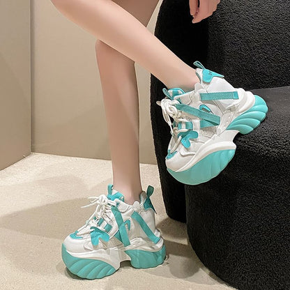 Lace-Up Sneakers Platform