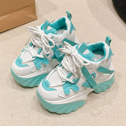 Lace-Up Sneakers Platform