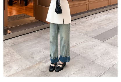 Toe Block Mary Jane Pumps Buckle Heel Square