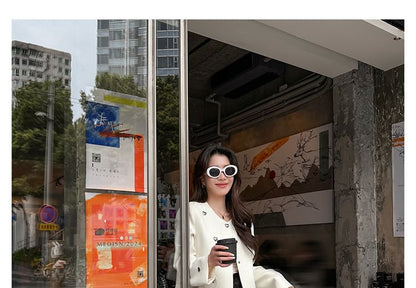 Toe Block Mary Jane Pumps Buckle Heel Square