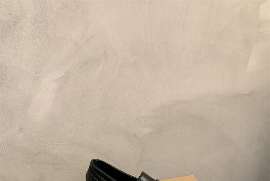 / Faux Loafers Penny Leather Patent