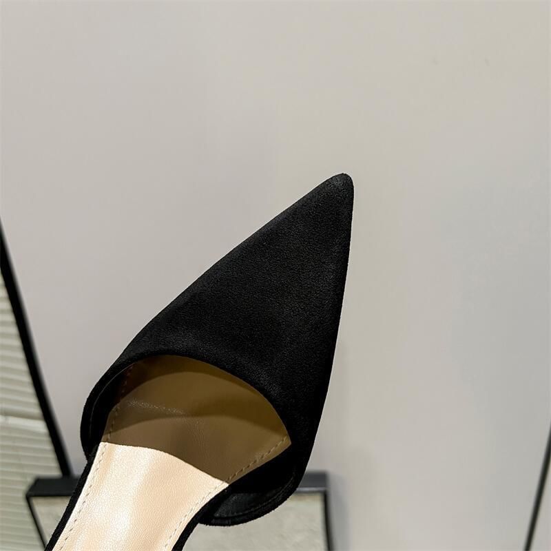 Platform Rhinestone Ankle Strap Toe Pointed Velvet Bow Fringe