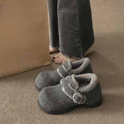Snow Platform Shoes Buckle