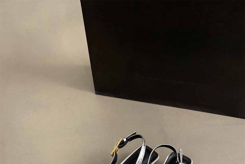 Heel Pointed Pumps Toe Slingback Kitten