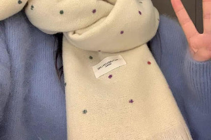 Applique Scarf Dotted