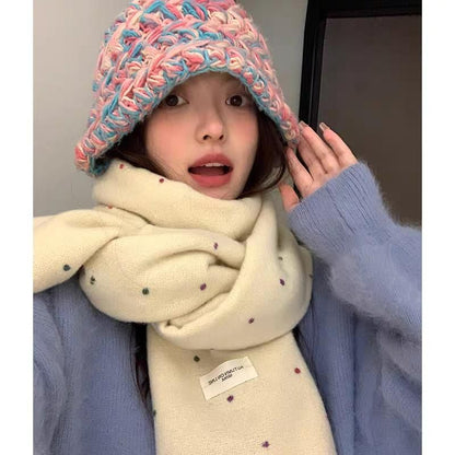 Applique Scarf Dotted