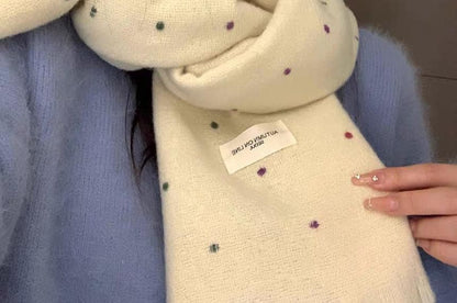 Applique Scarf Dotted