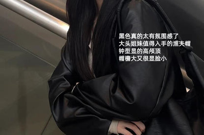 Bucket Frayed Hat Plain