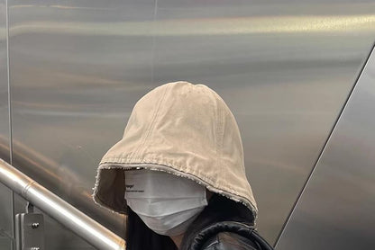 Bucket Frayed Hat Plain