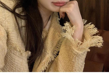 Bucket Hat Fluffy Knit