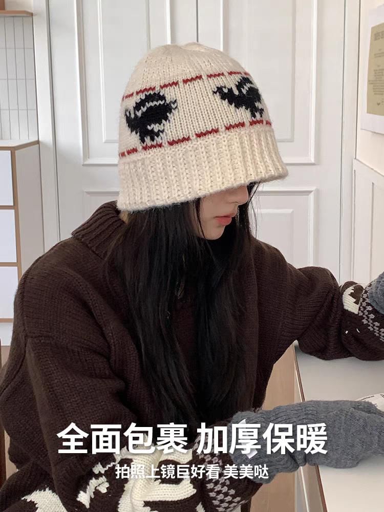 Patterned Hat Knit Cloche